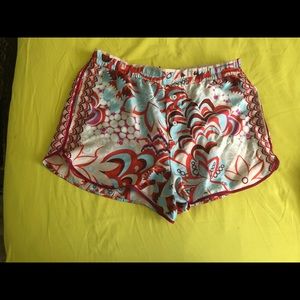 Zara cream blue and red shirts.